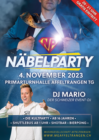 Näbelparty 2023 in der Primarturnhalle Affeltrangen mit DJ Mario